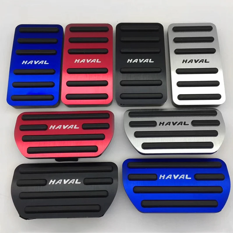 

Aluminum Car Foot Pedal Cover Accelerator Fuel Brake Pedal Cover Non-slip Pads For Haval F5 F7 F7X M6 H4 H2 H6 coupe Accessories