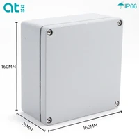 16016075mm ip66 waterproof die casting aluminum junction box metal enclosure case custom box for circuit breaker wiring