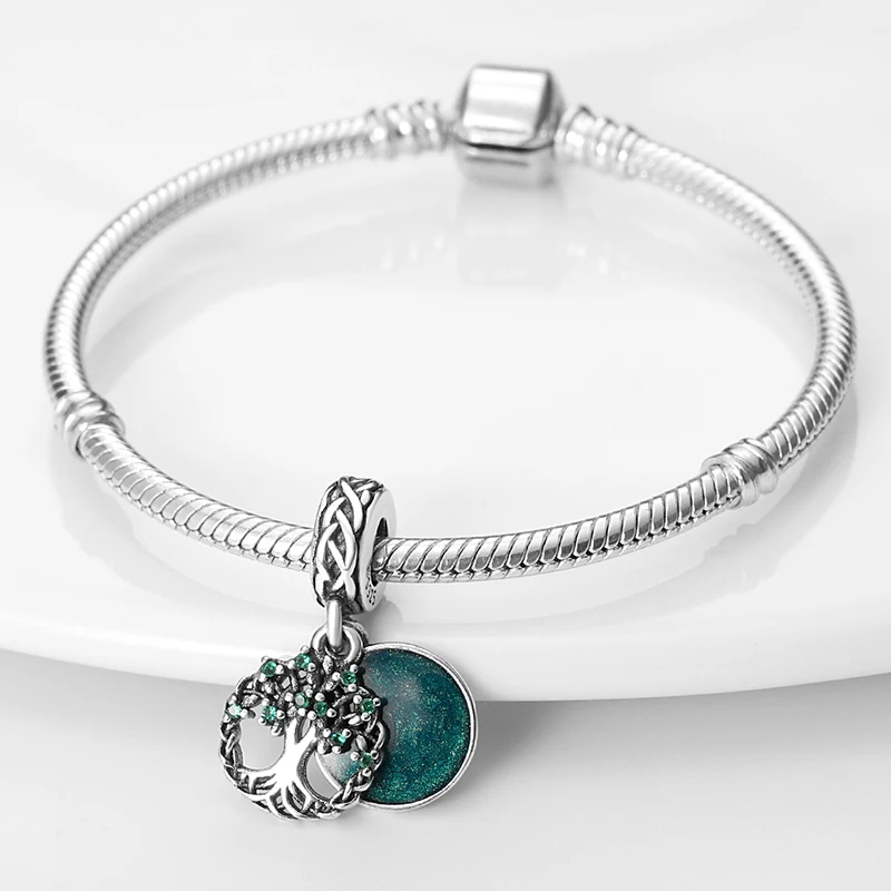 Бусины-шармы Древо жизни из серебра 925 пробы для браслетов Pandora | Украшения и