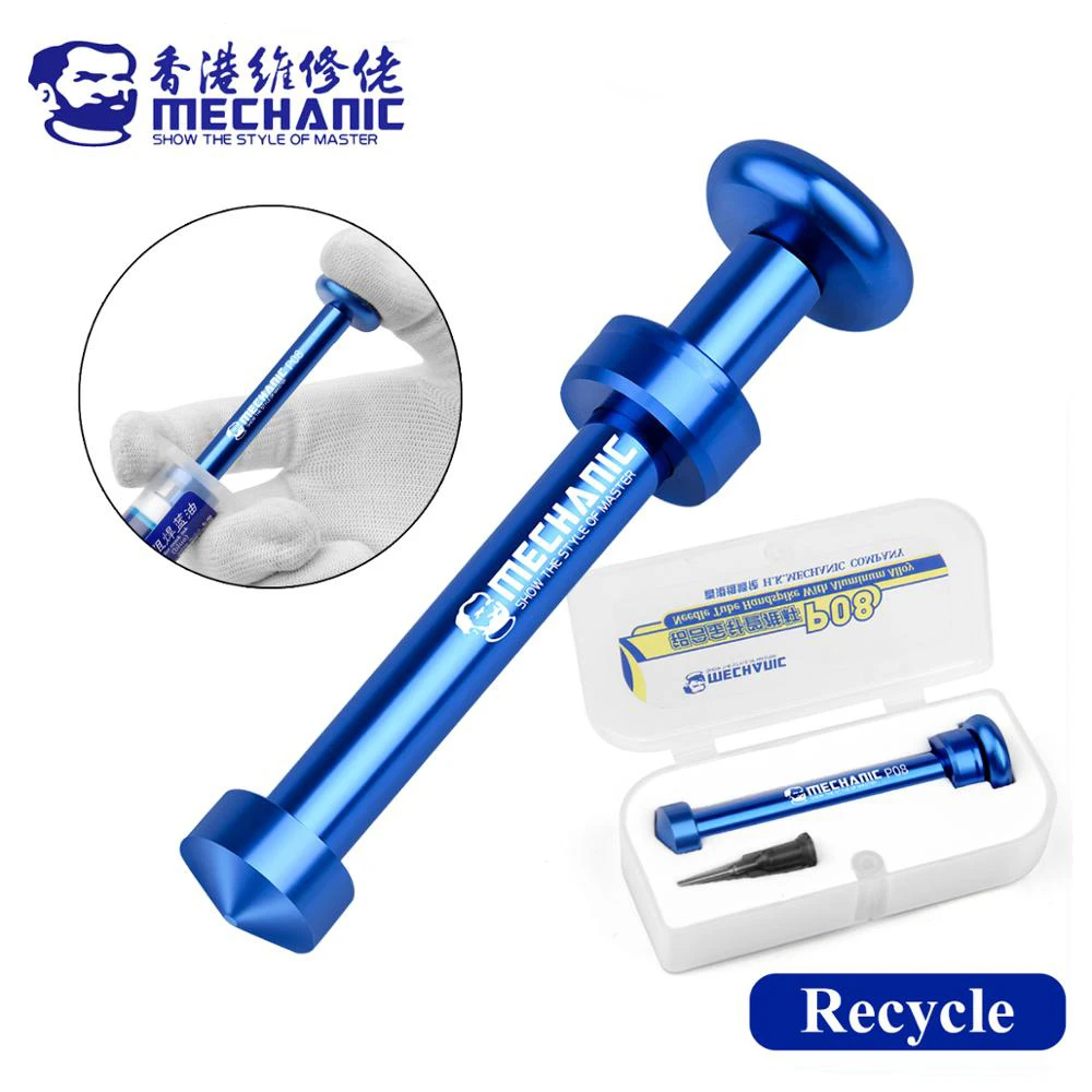 

MECHANIC P08 aluminum alloy pipe push rod soldering flux manual injection column glue machine propulsion tool mobile phone repai