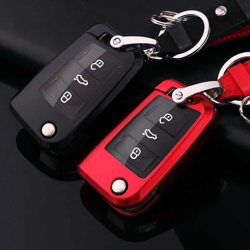 Чехол для ключей автомобиля из поликарбоната + ТПУ защитный чехол VW Golf Bora Jetta POLO GOLF