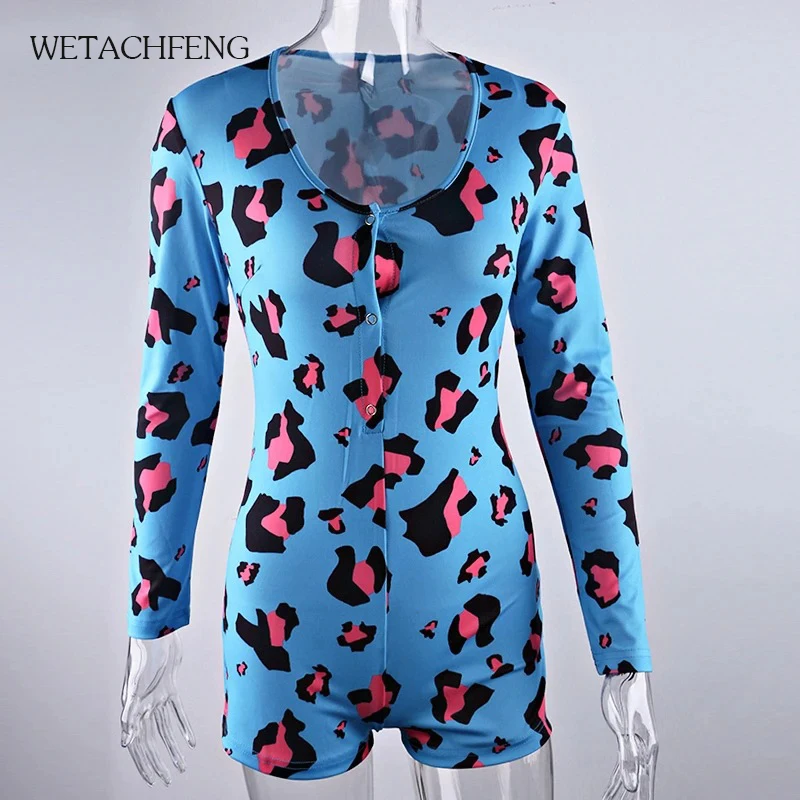 Пикантное милое трико с мультяшным принтом Женское боди глубоким V-образным