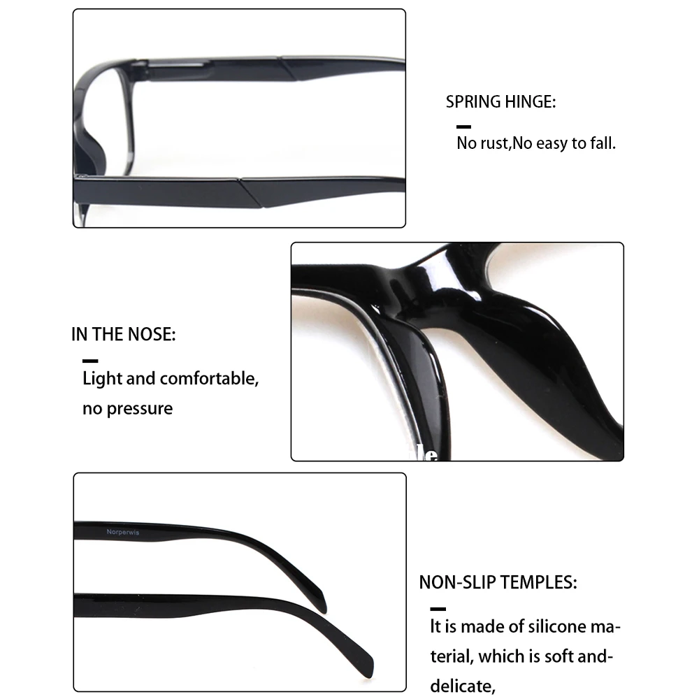 TUREZING Women's Men's Fashion Anti-Reflective Sunglasses Rectangular Metal Hinge Computer Decorative Reading Glasses+1.0+2.0