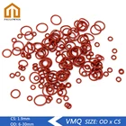 20 шт., силиконовые резиновые уплотнительные кольца VMQ, сменные красные уплотнительные кольца, прокладка, шайба OD 6 мм-30 мм CS 1,9 мм, аксессуары сделай сам S114