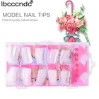 100 шт.компл., накладные ногти, модель, форма для полного покрытия, УФ-гель, акриловая Форма для дизайна ногтей, накладные ногти, прозрачные