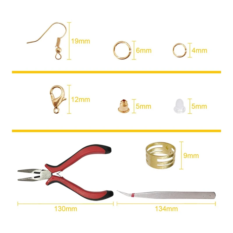 3353 шт./компл. принадлежности для изготовления сережек комплект ювелирных изделий
