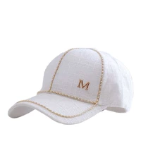 2020 summer new women letter m baseball caps for female adjustable hip hop fashion shiny hats