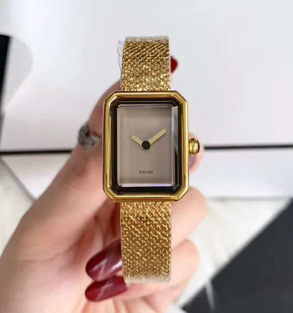 yellow gold brown Женский браслет montre кварцевые наручные часы Femme белые/черные прямоугольные часы серебро/желтый/розовое золото цвет для женщин - Цвет: yellow gold brown