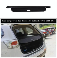 rear cargo cover for mitsubishi outlander 2013 2014 2015 partition curtain screen shade trunk security shield auto accessories