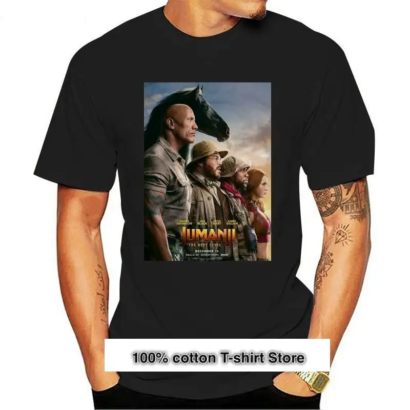 

Jumanji-camiseta del próximo para hombre, ropa informal, Hip-Hop, 100%, nueva