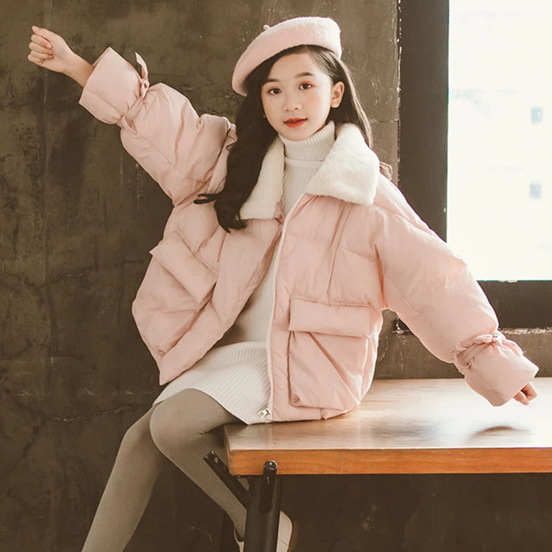 Парка для больших девочек зимняя куртка детские куртки с хлопковой подкладкой