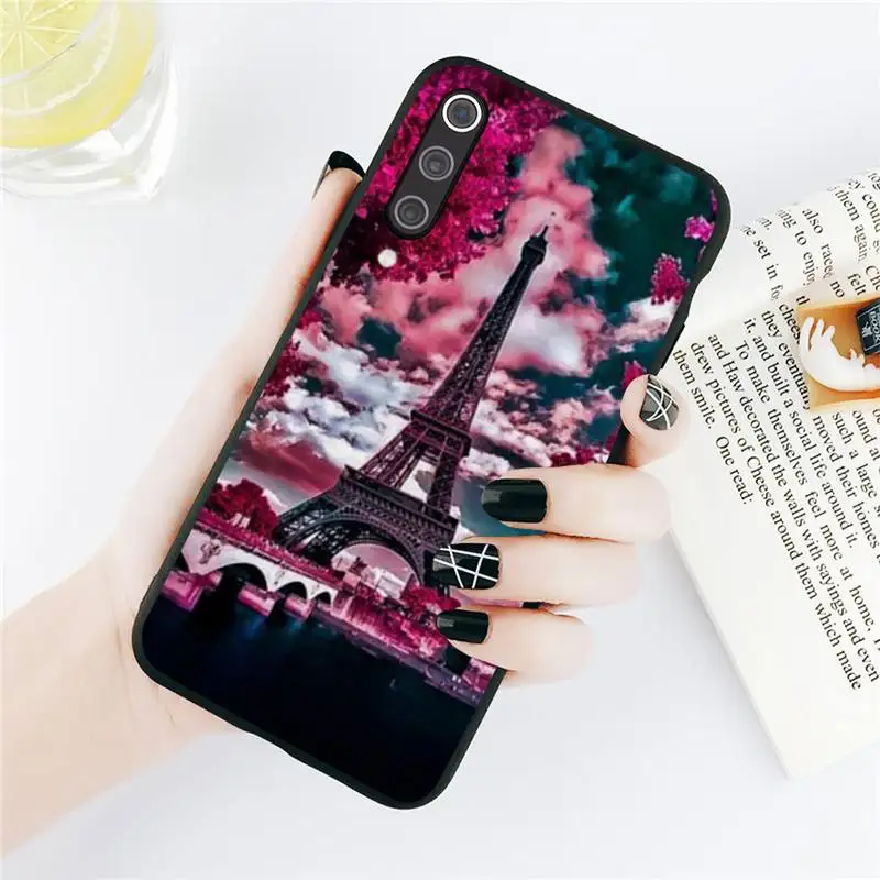 

Paris Eiffel Tower Phone Case For Xiaomi Redmi note 7 8 9 t k30 max3 9 s 10 pro lite Luxury brand shell funda coque