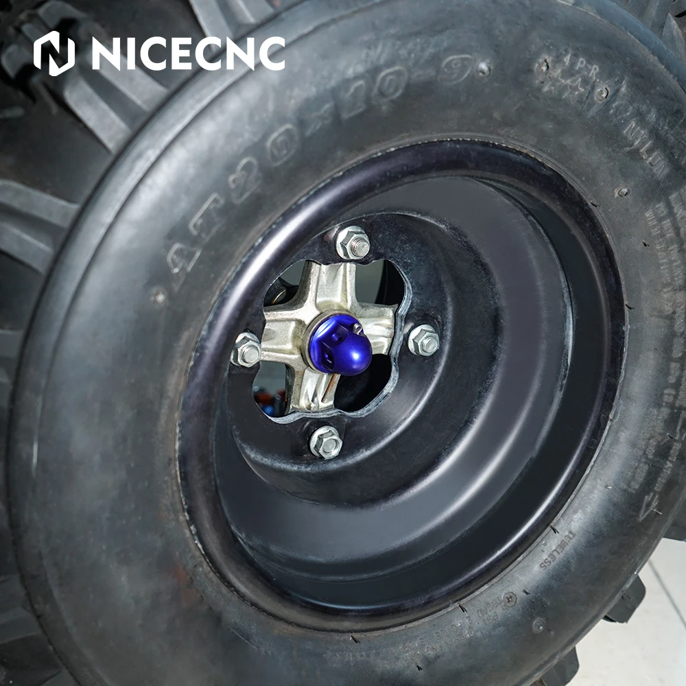Передние гайки шпинделя NICECNC ATV осевая гайка для YAMAHA Raptor 700 2007 700R WOLVERINE 350 450 YFZ 450R 2009