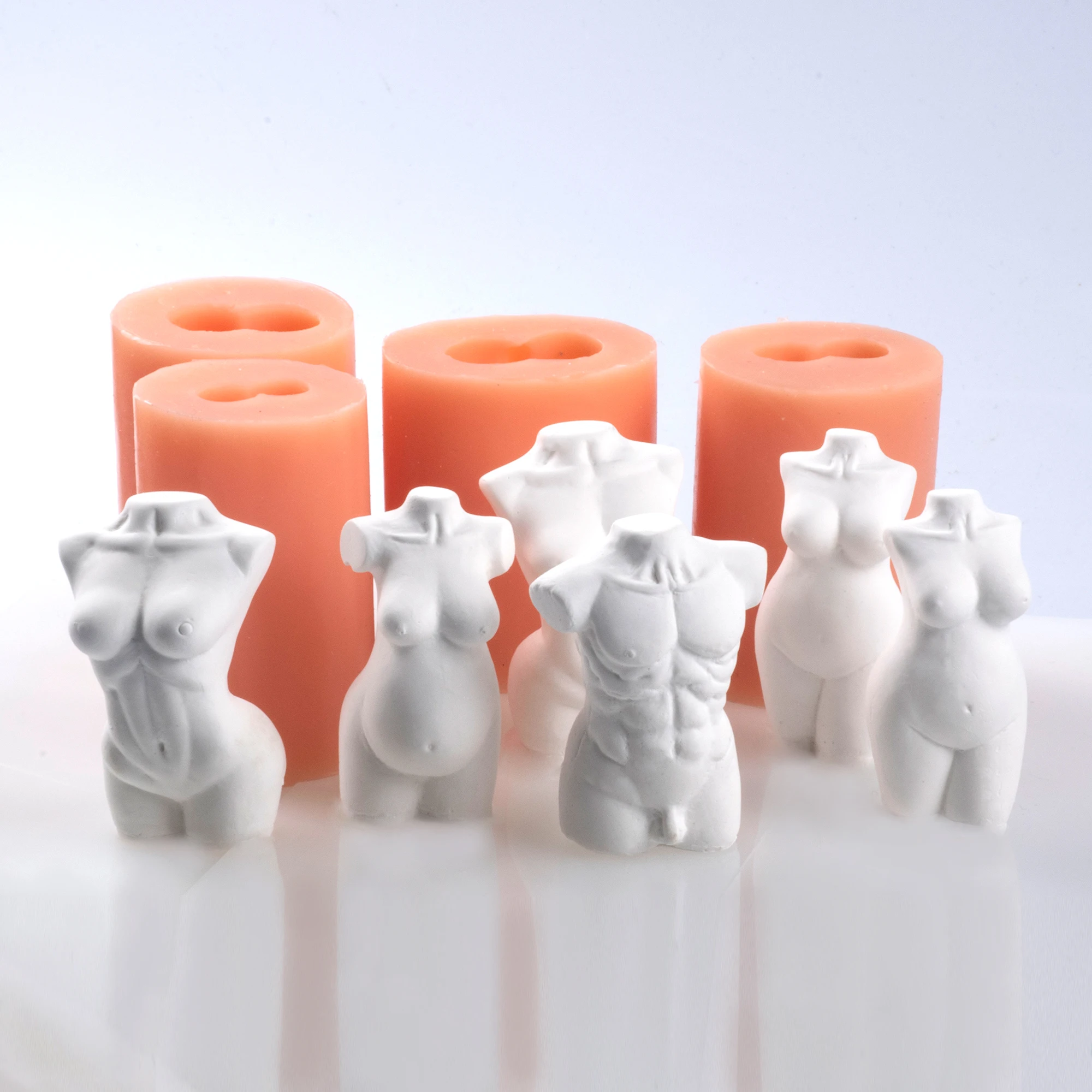 3D Мини силиконовая форма для торса мужчин и женщин сексуальная женская тела без