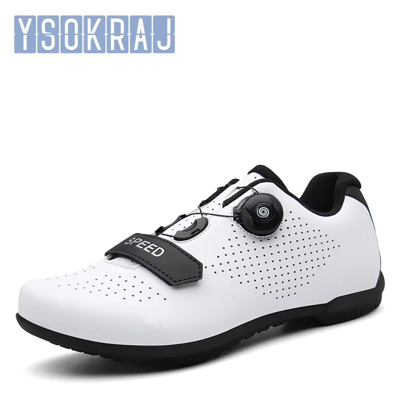 

YSOKRAJ Cycling Shoes SPD Cleat Men Outdoor Breathable Self-locking Mountain Bike Shoes Women Bicycle Racing Sneakers MTB Shoes