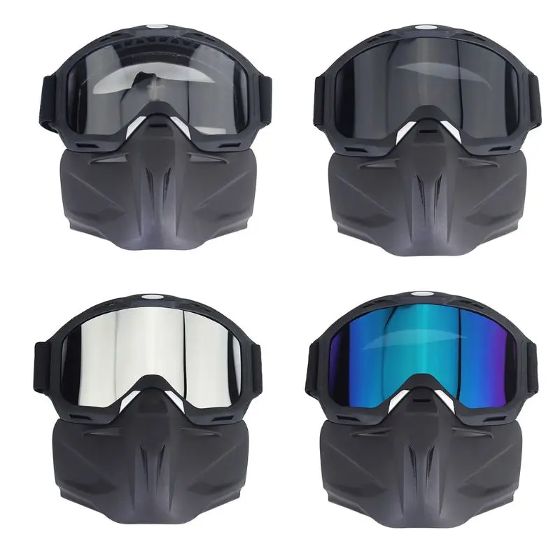 

Motorcycle Goggles Mask-Motorcycle glasses with detachable mask