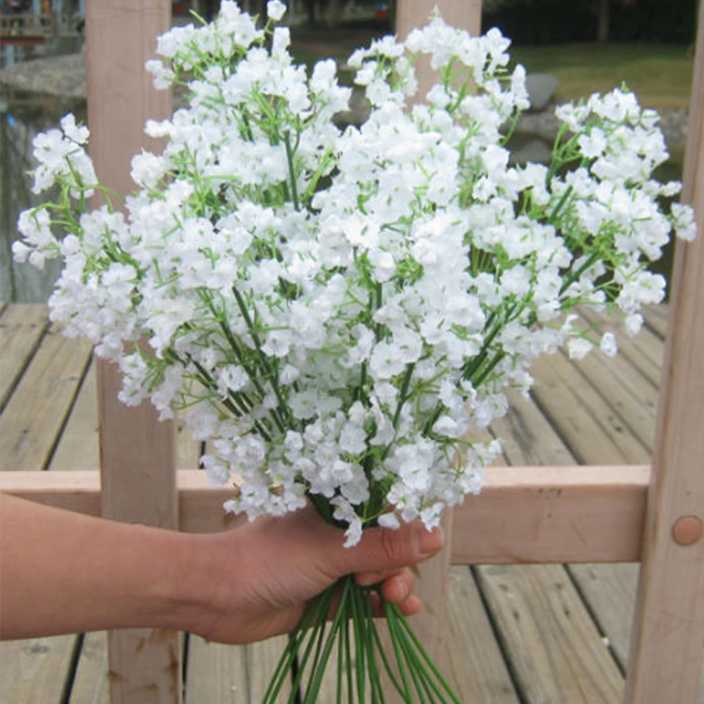 Gypsophila Вечерние шелковые Букет Искусственный домашний Цветочный декор