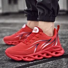 Кроссовки мужские на толстой нескользящей подошве, Повседневная Удобная дышащая спортивная обувь, модные эластичные кеды