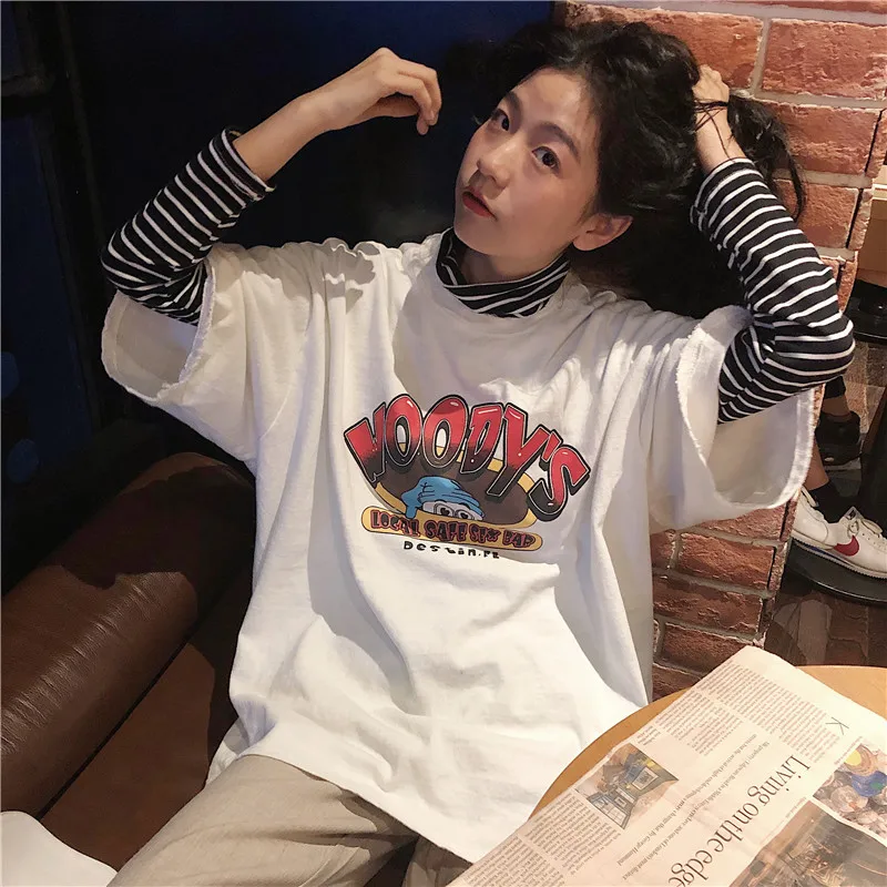 

2020 new women's clothes spring and summer loose short-sleeved T-shirt