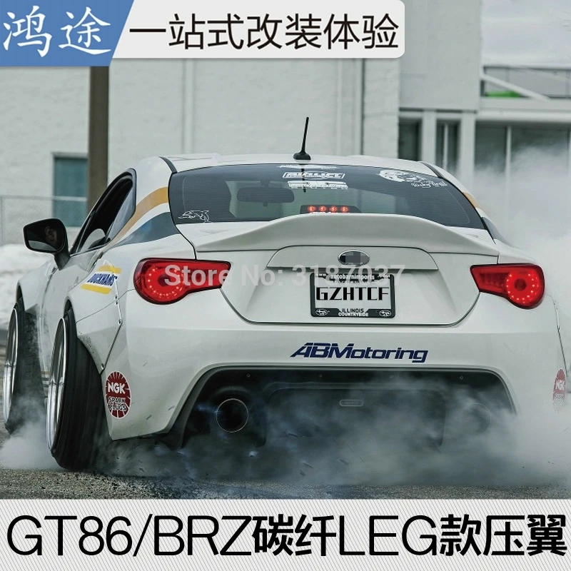 Для Toyota GT86 2012- 2015 FRP + углеродное волокно цвет задний спойлер на крыло крышу
