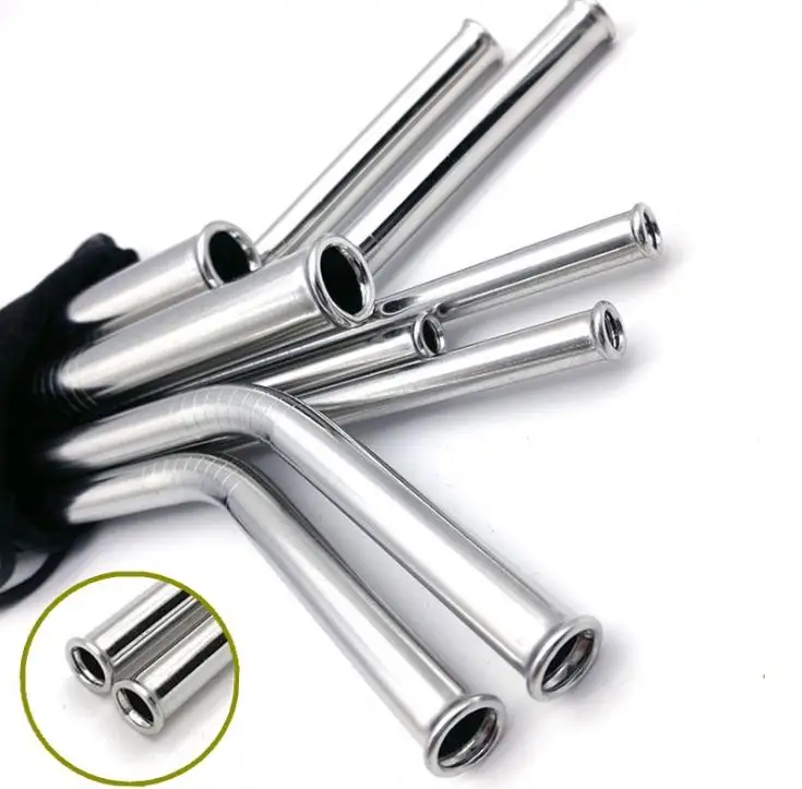 

Scratch Proof Design Stainless Steel Drinking Straw 12.5cm / 21.5cm Straight Bent Reusable Straws Juice Party SN2730
