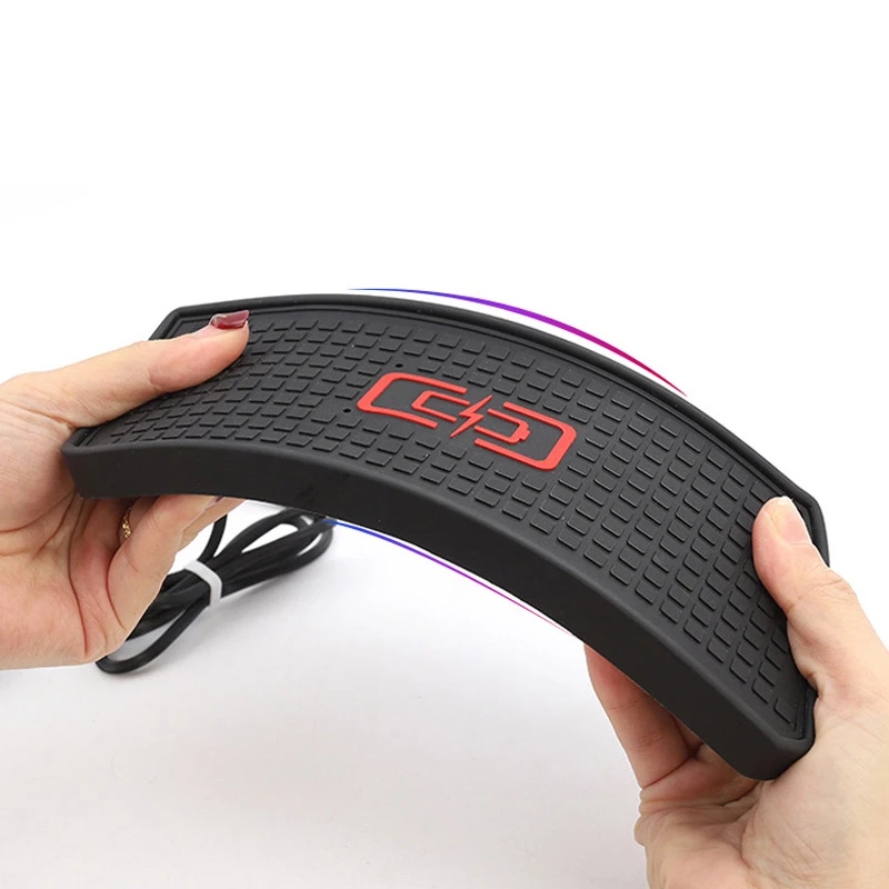 Автомобильное беспроводное зарядное устройство подлокотник коробка для