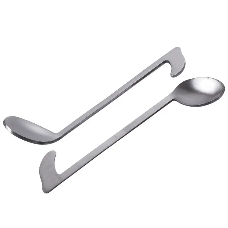 6 шт. чайная музыкальная нотка из нержавеющей стали кофейная ложка для льда