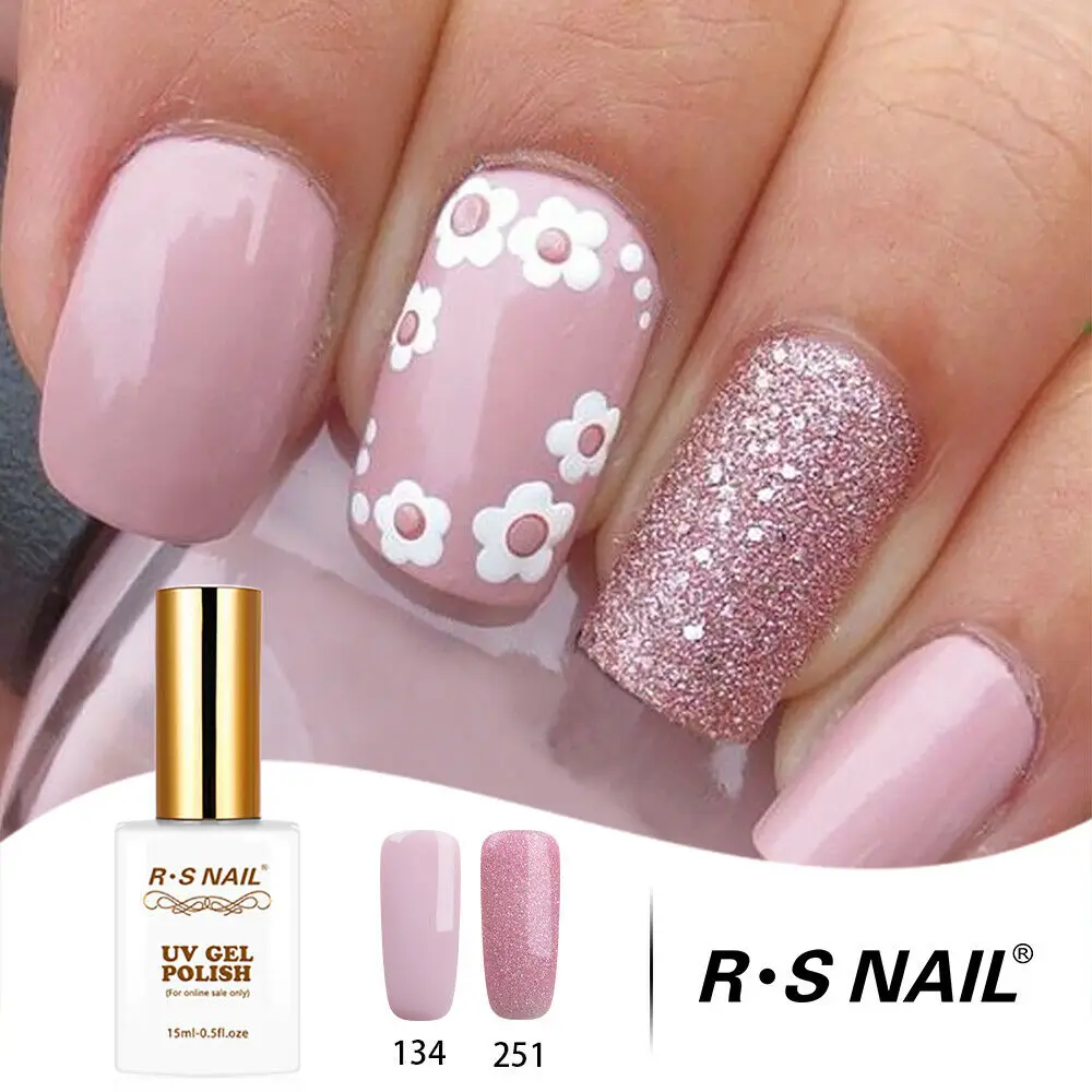 RS NAIL 15 мл УФ-цветной светодиодный Гель-лак 308 цветов Гель-лак для ногтей#121-180 Esmalte Permanente набор гель-лака(3