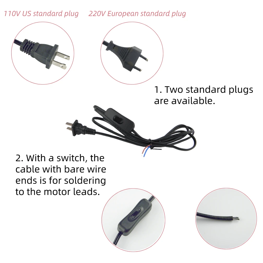 Проигрыватель Синхронный двигатель инкубатора 110V/220V TYC-50 2 5-3RPM с 7 мм сцепное
