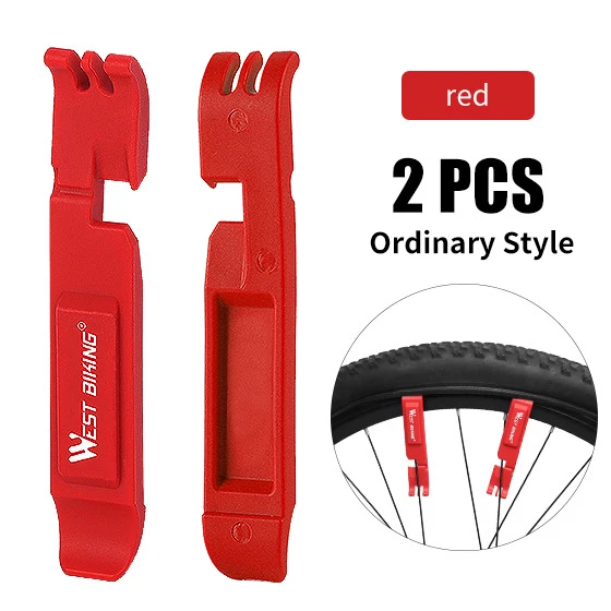2 PCS Red Logo WEST BIKING велосипедные шины рычаг MTB велосипед Многофункциональные инструменты для ремонта велосипеда, аксессуары для езды на велосипеде, замыкающее звено цепи плоскогубцы - Цвет: 2 PCS Red Logo