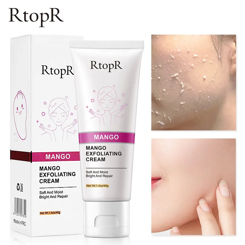 

RtopR Exfoliating Face Cream Skin Care Whitening Moisturizing Peeling Gel Repair Facial Scrub Blackhead Acne Removal Cream Care
