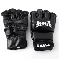 new half finger fight boxing gloves mitts sanda karate sandbag tkd protector for boxeo mma muay thai kick boxing training