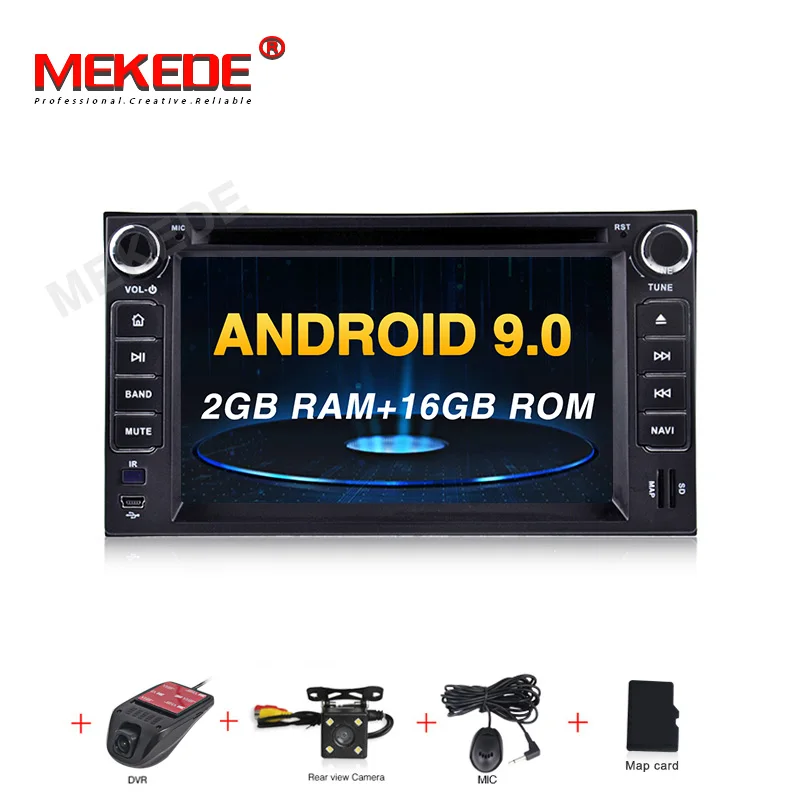 16G camera DVR MEKEDE HD 2 din автомобильный dvd для KIA SORENTO MAGENTIS SPORTAGE MORNING CEED Rio Cerato 2005-2010 KIA Универсальный Android 9,0 8 core - Цвет: 16G camera DVR
