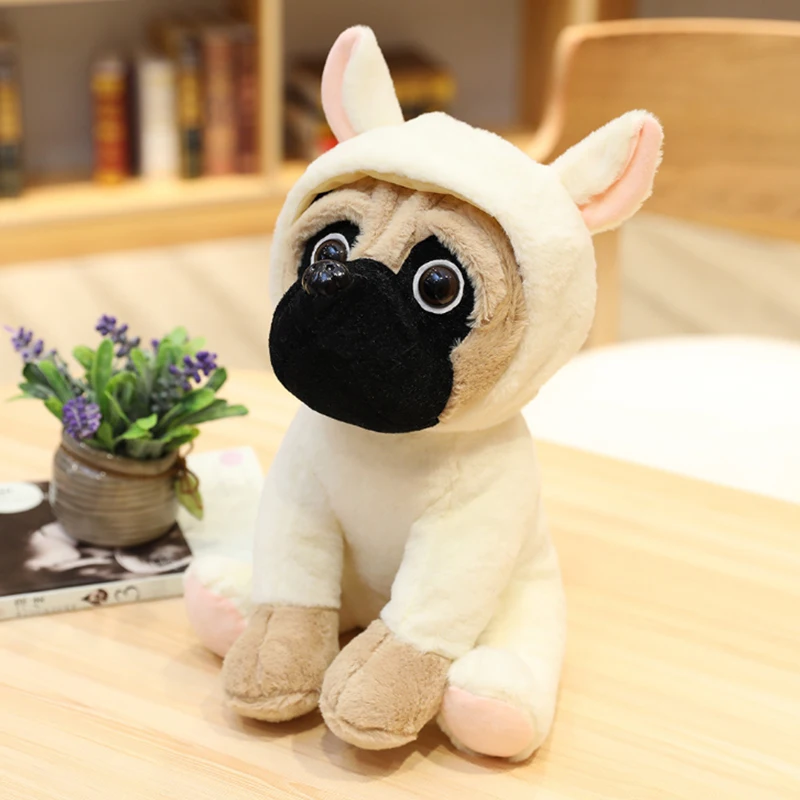 20 35 см Симпатичная куртка с капюшоном и Наряжаться пес Шарпей плюшевые игрушки