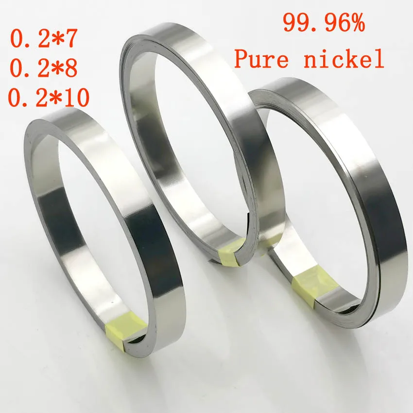 

10 meter/ Roll Pure Nickel Plate Strap Strip Sheets Battery welding 99.96% for battery spot welding machine Welder Nickel belt