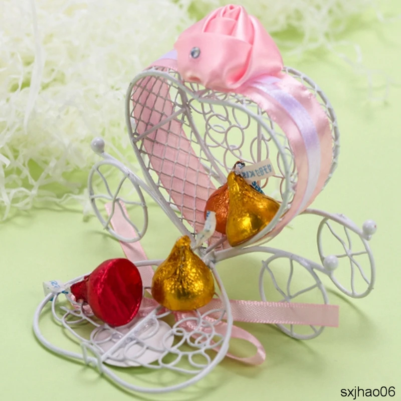 Новинка 100 шт./лот свадебные принадлежности полый провод в форме сердца тыква