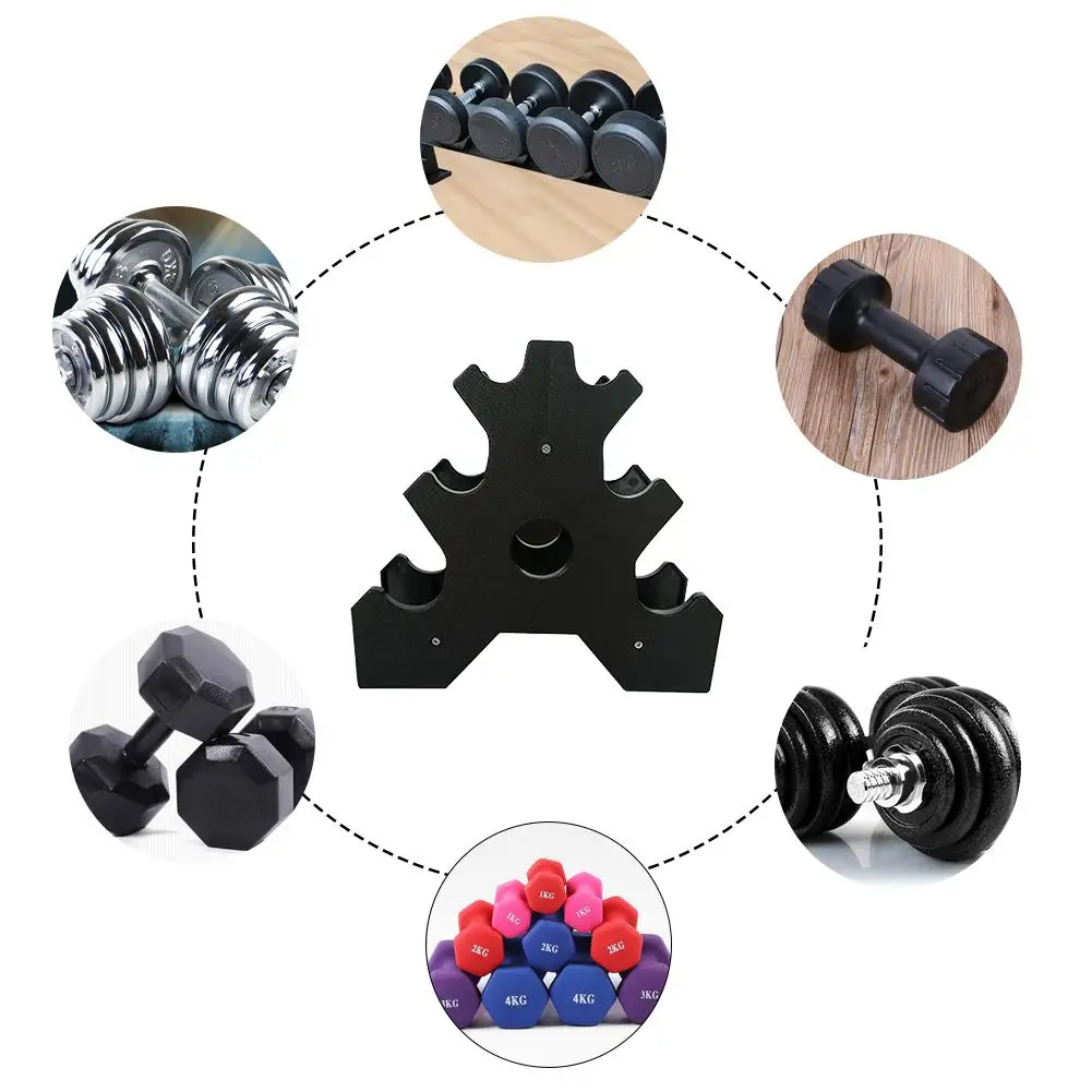 Многофункциональная стойка для гантелей 3 слойный компактный прочный держатель