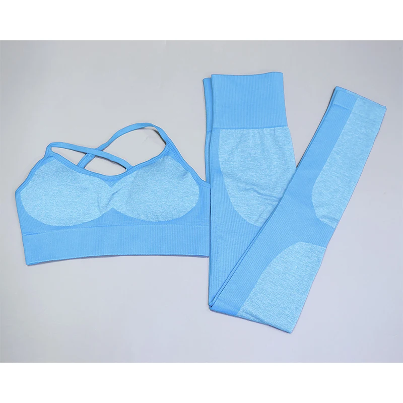 

2021 Seamless Yoga Set Sports Bra Leggings Jogging Women Gym Set Clothes Seamless Workout Sports Tights Women Fitness Sports Sui