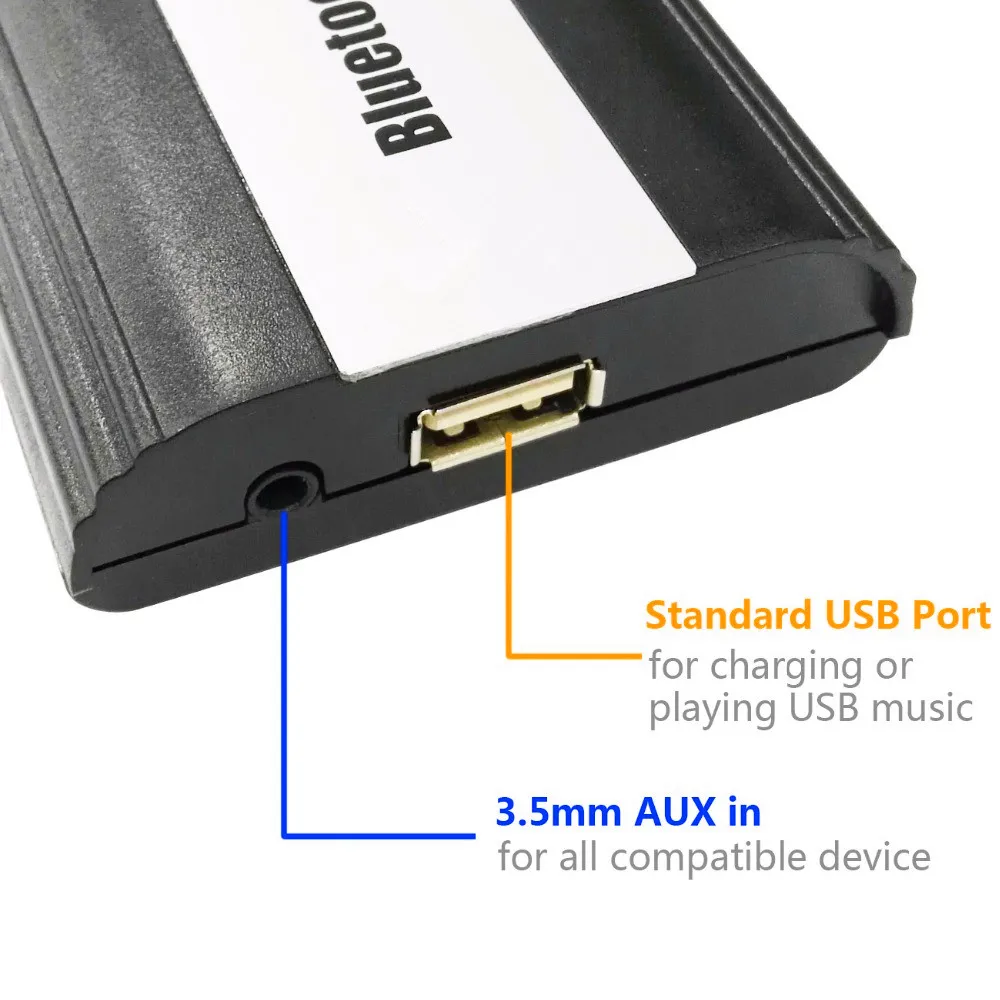 DOXINGYE Bluetooth A2DP Автомобильный MP3 плеер сменный CD AUX USB адаптер Музыка гарнитура для