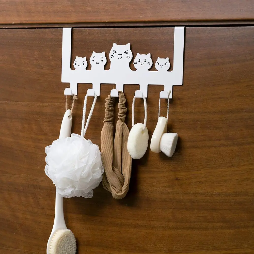 5 рядов железных крючков вешалка за дверью подвесная стойка для спальни