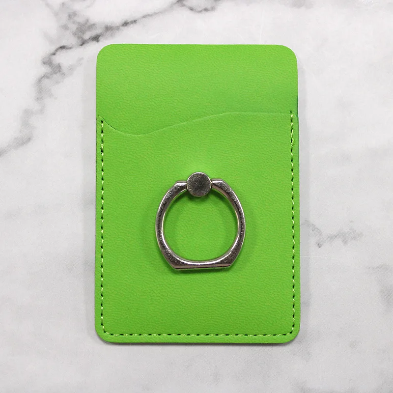 Кожаный держатель наклейки для мобильного телефона бумажник карт застегиваемое