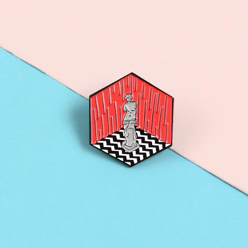 Эмалированные булавки в стиле венерины мило Lynch индивидуальные броши виде двух