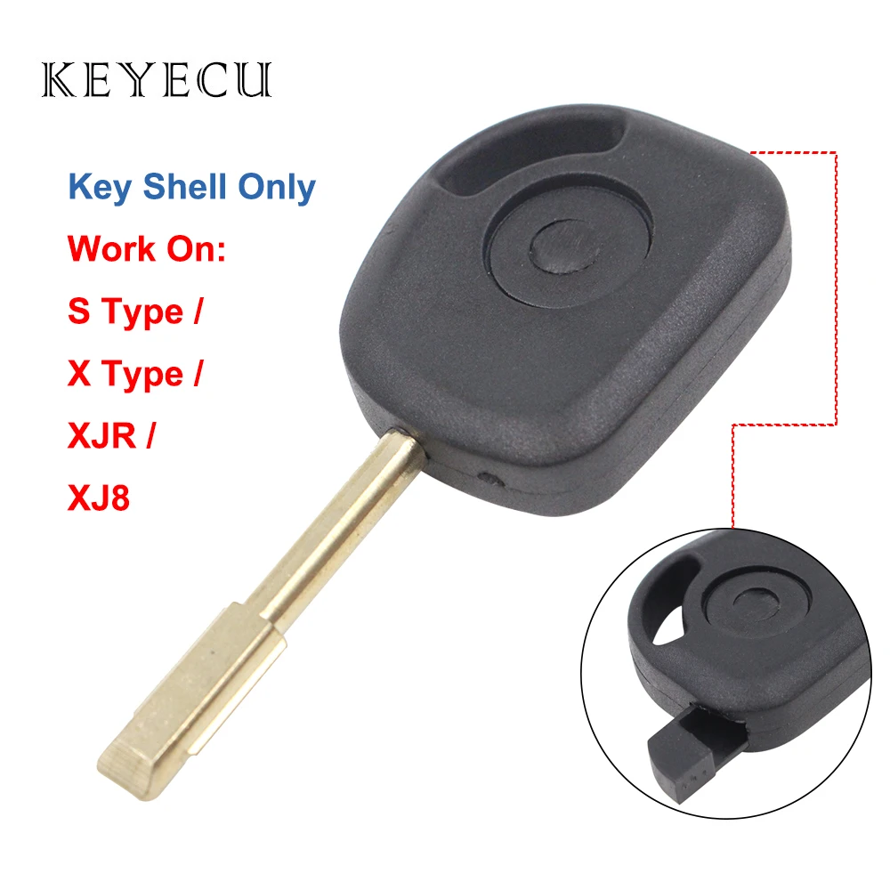 Чехол для ключей Keyecu Transponder Jaguar Sovereign Vanden XJ6 XJ8 XJR XJ12 XJS XK8 чехол автомобильных