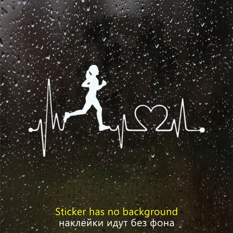 

40749# наклейки на авто Женщина-Бегун Беги Сердцебиение Мост жизни водонепроницаемые наклейки на машину наклейка для авто автонаклейка стикер этикеты винила наклейки стайлинга автомобилей украшения на бампере