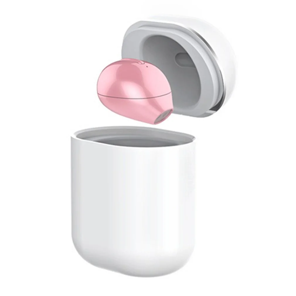 

X20 Ultra Mini Wireless Single Earphone Small Bluetooth-compatible 4 hours Music Play Button Control Earbud With Charge Case