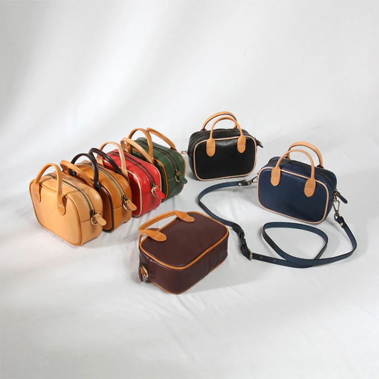 Новинка 2020 кожаная женская сумка нишевой дизайн сумочка ручной работы для