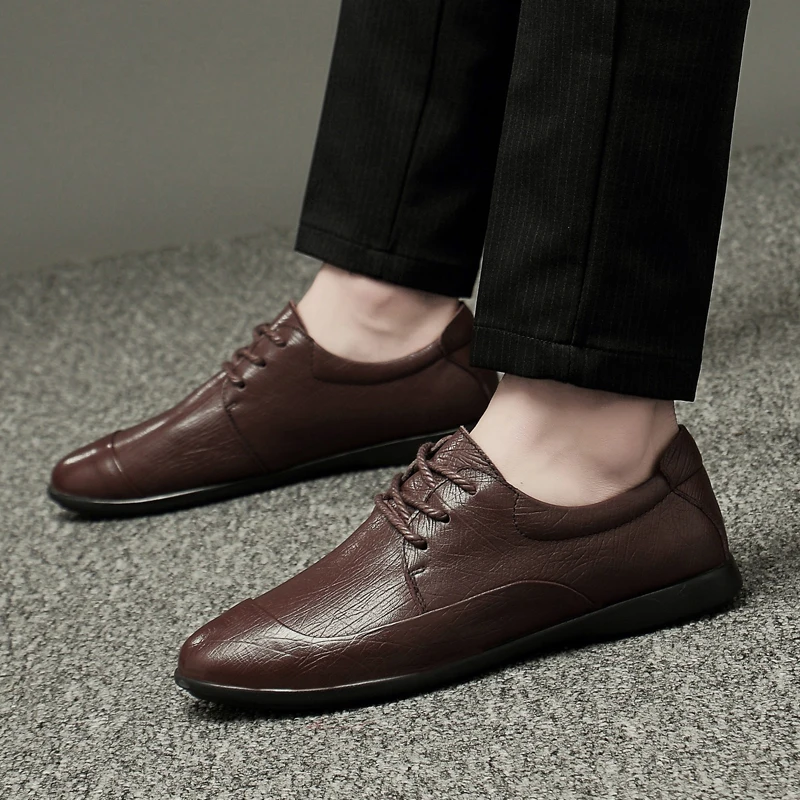 

Zapatos Casuales Para Hombre Men Leisure Shoes Mens Casual Loafers Spring Black Zapatos Casuales Leather Causal For