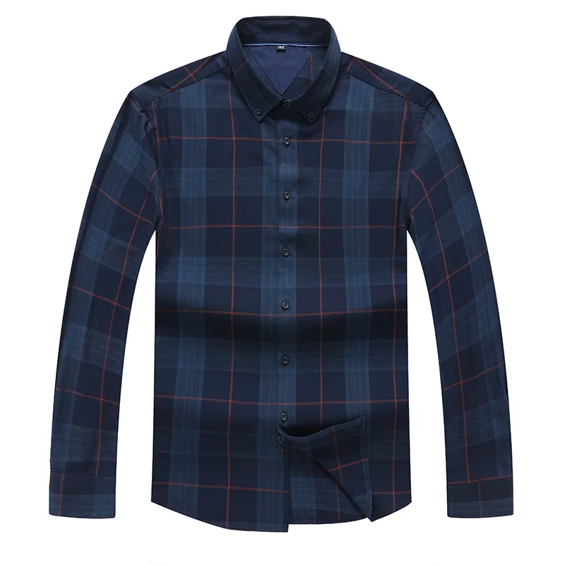 

Autumn new men's fat plus size Top Men's fat business leisure fashion versatile shirt men's long sleeves