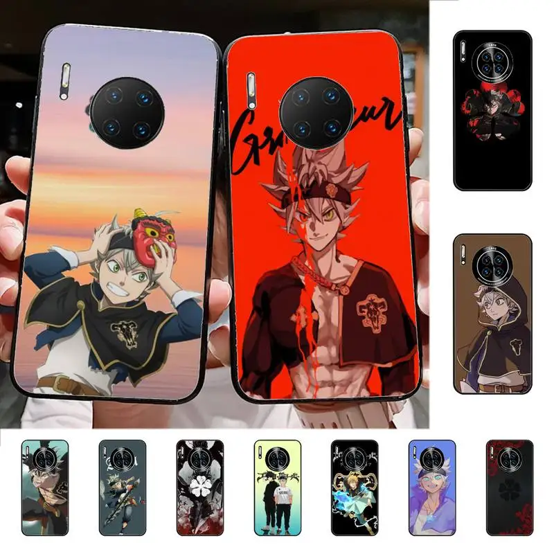 

Black Clover Phone Case for Huawei Mate 20 10 9 40 30 lite pro X Nova 2 3i 7se