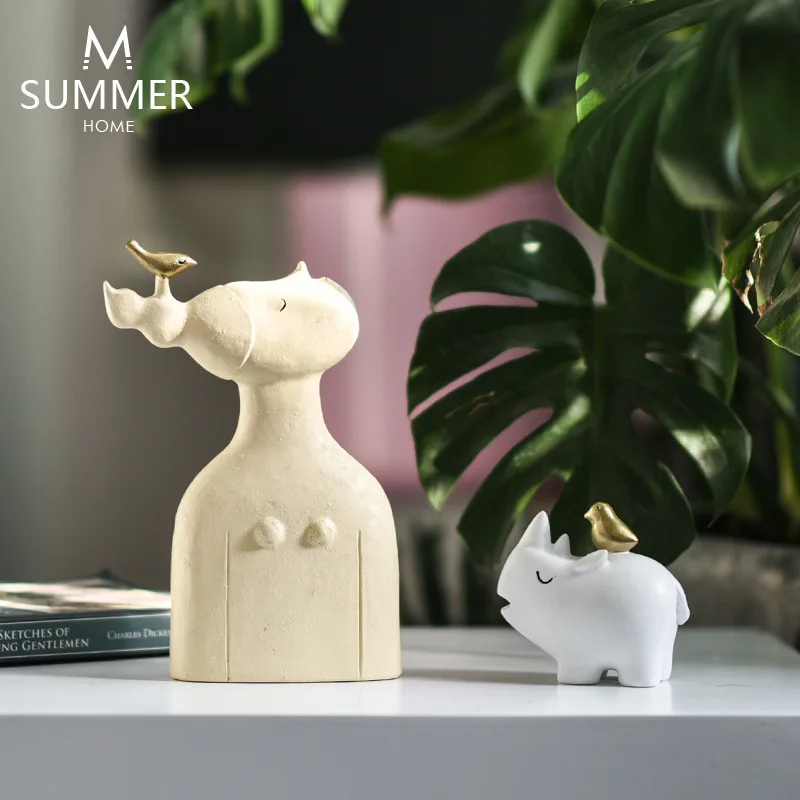 Украшение для дома фэнтезийная птица Рино модель украшение животное